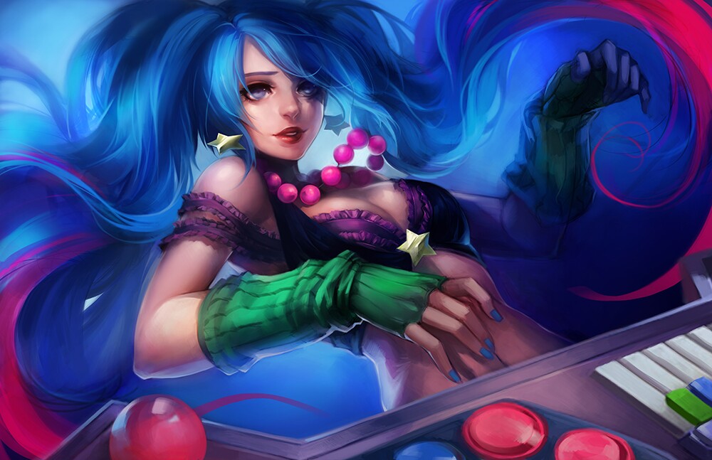 리그오브레전드 인벤 : 못생긴 아케이드 소나 - LoL 팬아트/카툰 게시판 못생긴 아케이드 소나